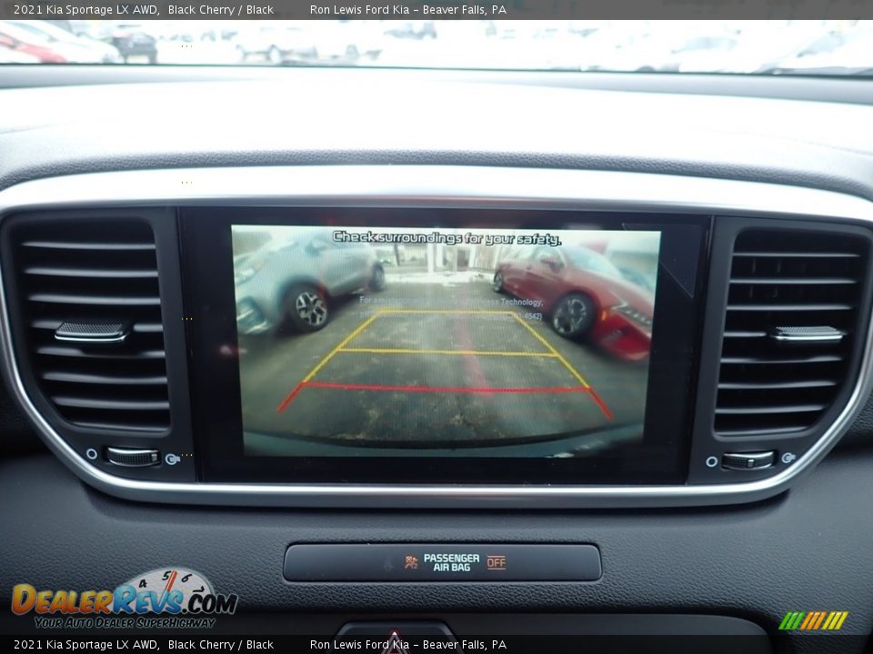 2021 Kia Sportage LX AWD Black Cherry / Black Photo #16