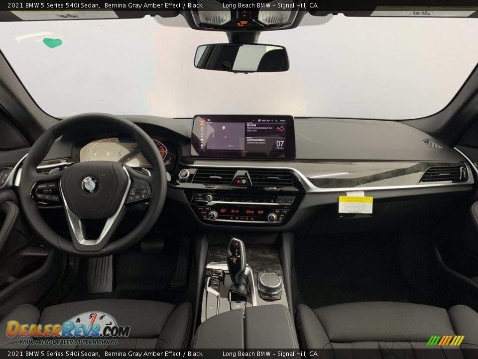 2021 BMW 5 Series 540i Sedan Bernina Gray Amber Effect / Black Photo #4