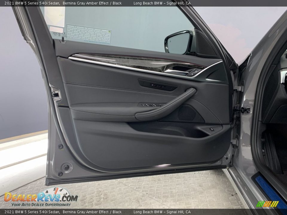 2021 BMW 5 Series 540i Sedan Bernina Gray Amber Effect / Black Photo #9