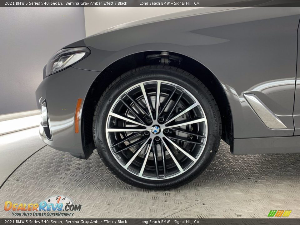 2021 BMW 5 Series 540i Sedan Bernina Gray Amber Effect / Black Photo #11
