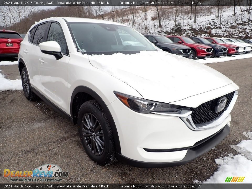 2021 Mazda CX-5 Touring AWD Snowflake White Pearl Mica / Black Photo #3