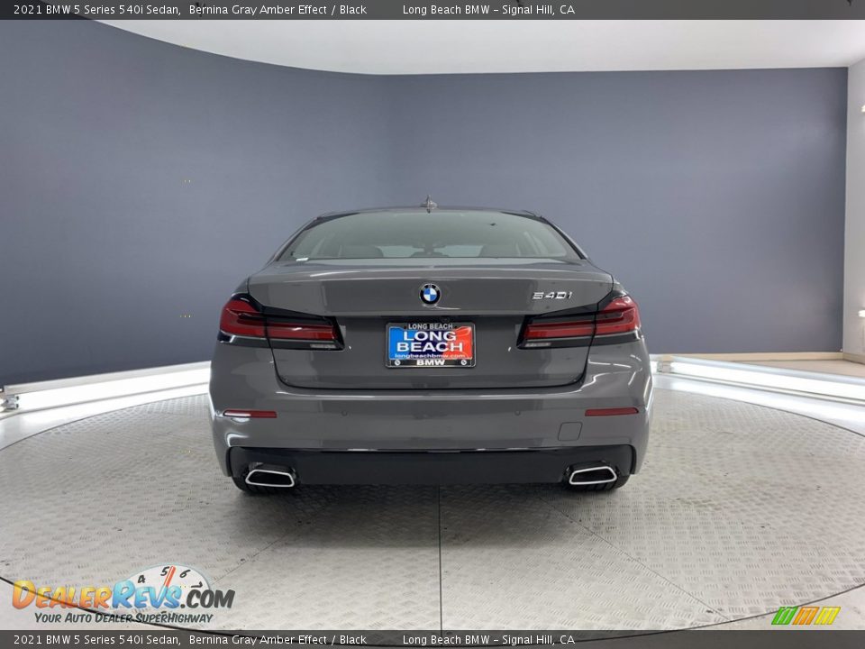 2021 BMW 5 Series 540i Sedan Bernina Gray Amber Effect / Black Photo #15