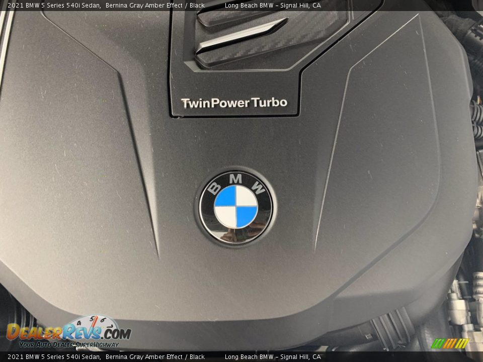 2021 BMW 5 Series 540i Sedan Bernina Gray Amber Effect / Black Photo #19