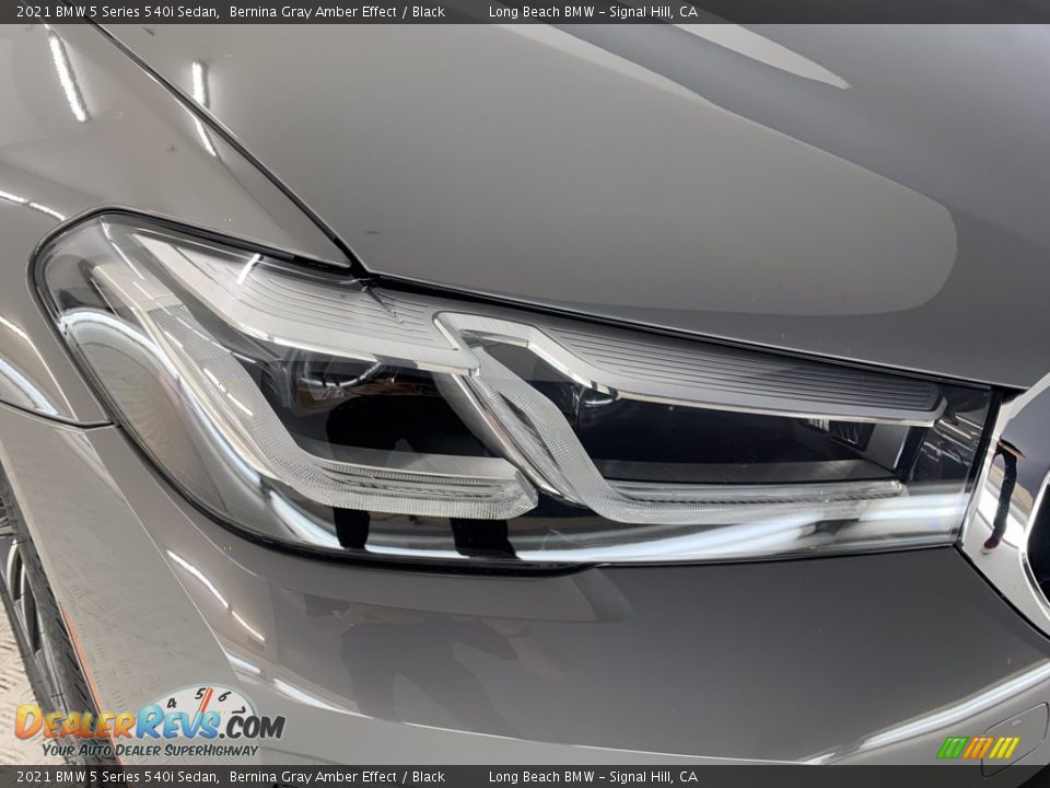 2021 BMW 5 Series 540i Sedan Bernina Gray Amber Effect / Black Photo #20