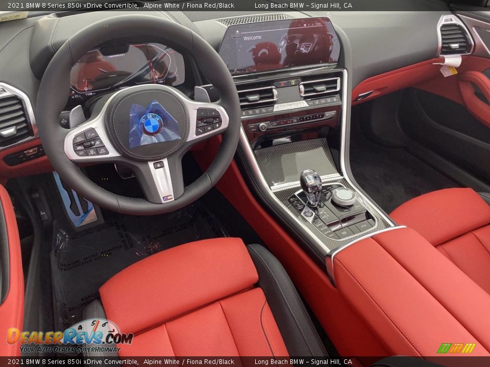 Fiona Red/Black Interior - 2021 BMW 8 Series 850i xDrive Convertible Photo #3