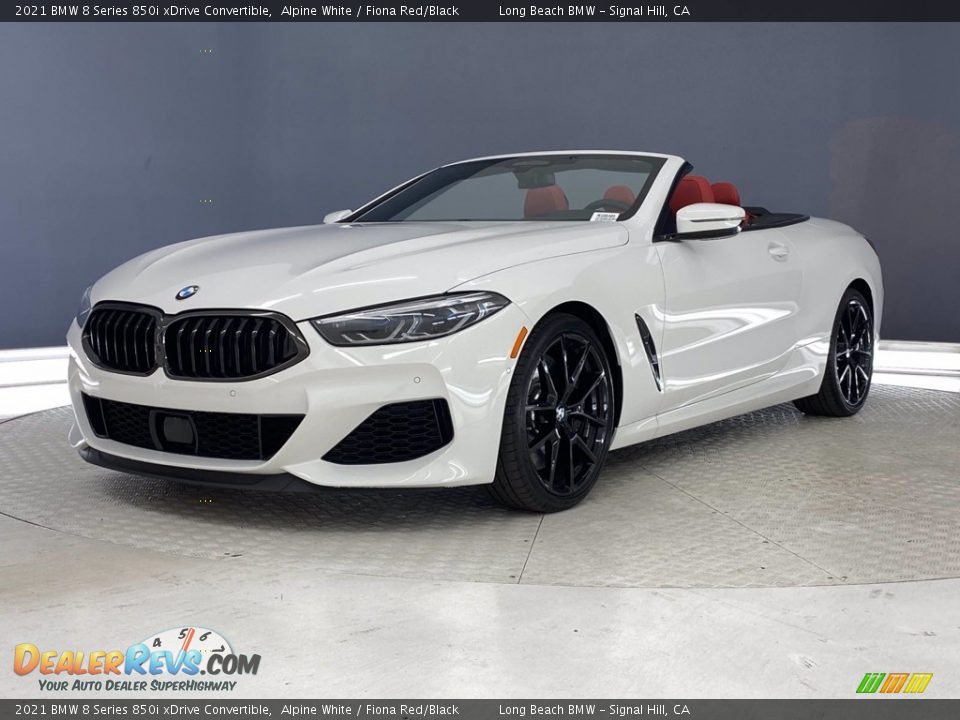 Front 3/4 View of 2021 BMW 8 Series 850i xDrive Convertible Photo #6