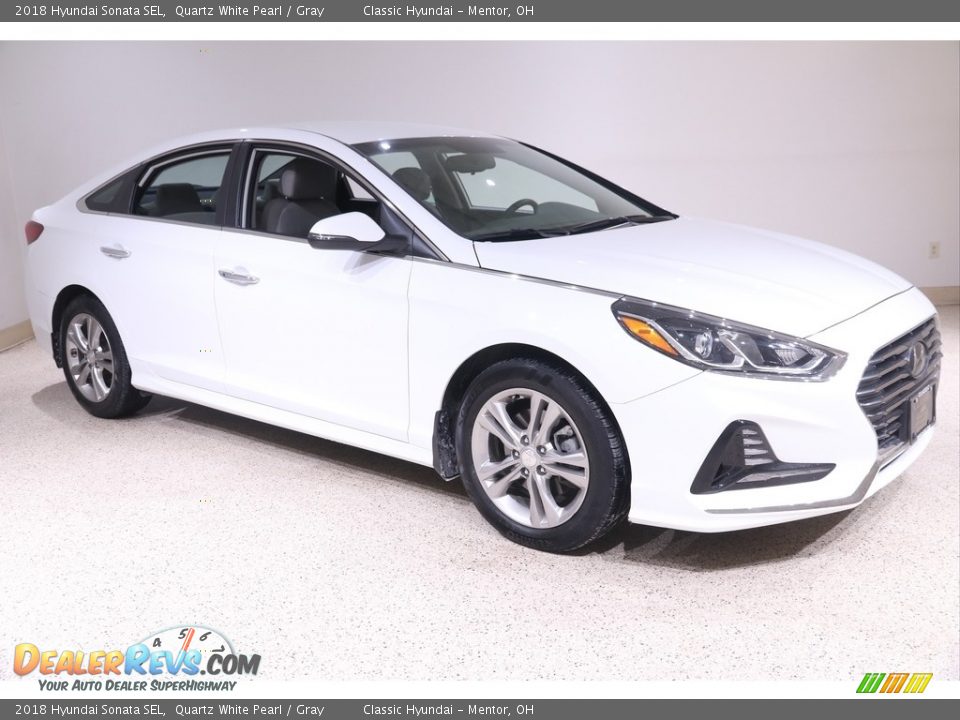 2018 Hyundai Sonata SEL Quartz White Pearl / Gray Photo #1