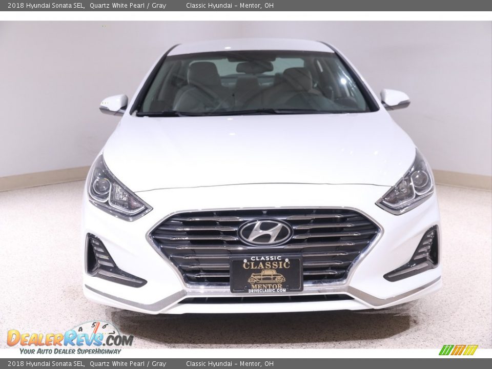 2018 Hyundai Sonata SEL Quartz White Pearl / Gray Photo #2