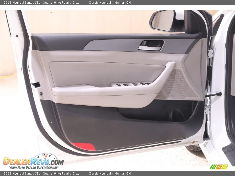 2018 Hyundai Sonata SEL Quartz White Pearl / Gray Photo #4