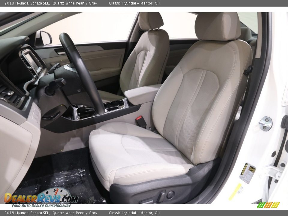 2018 Hyundai Sonata SEL Quartz White Pearl / Gray Photo #5