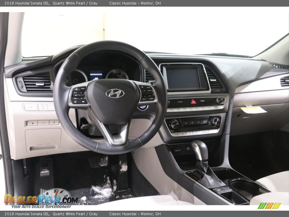 2018 Hyundai Sonata SEL Quartz White Pearl / Gray Photo #6