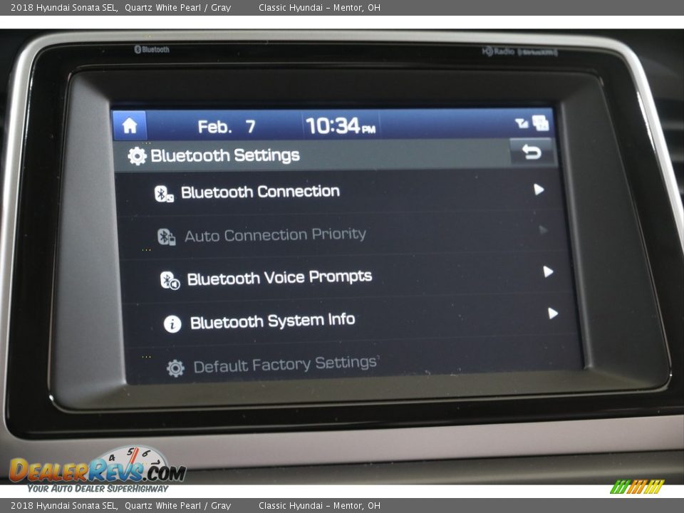 2018 Hyundai Sonata SEL Quartz White Pearl / Gray Photo #11