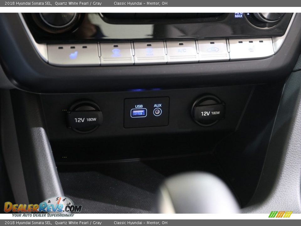 2018 Hyundai Sonata SEL Quartz White Pearl / Gray Photo #13