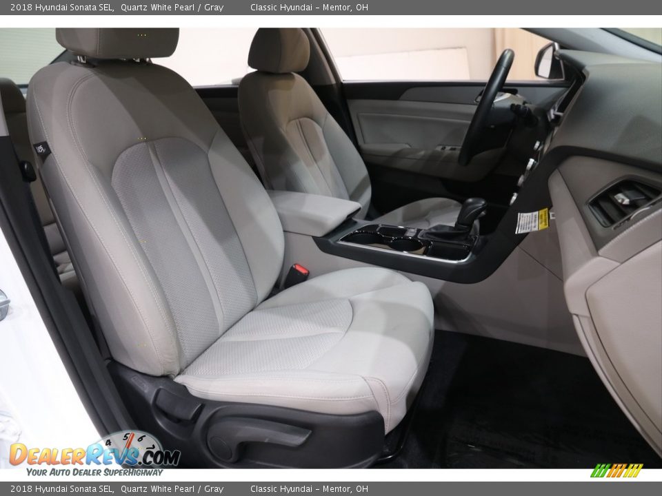2018 Hyundai Sonata SEL Quartz White Pearl / Gray Photo #15