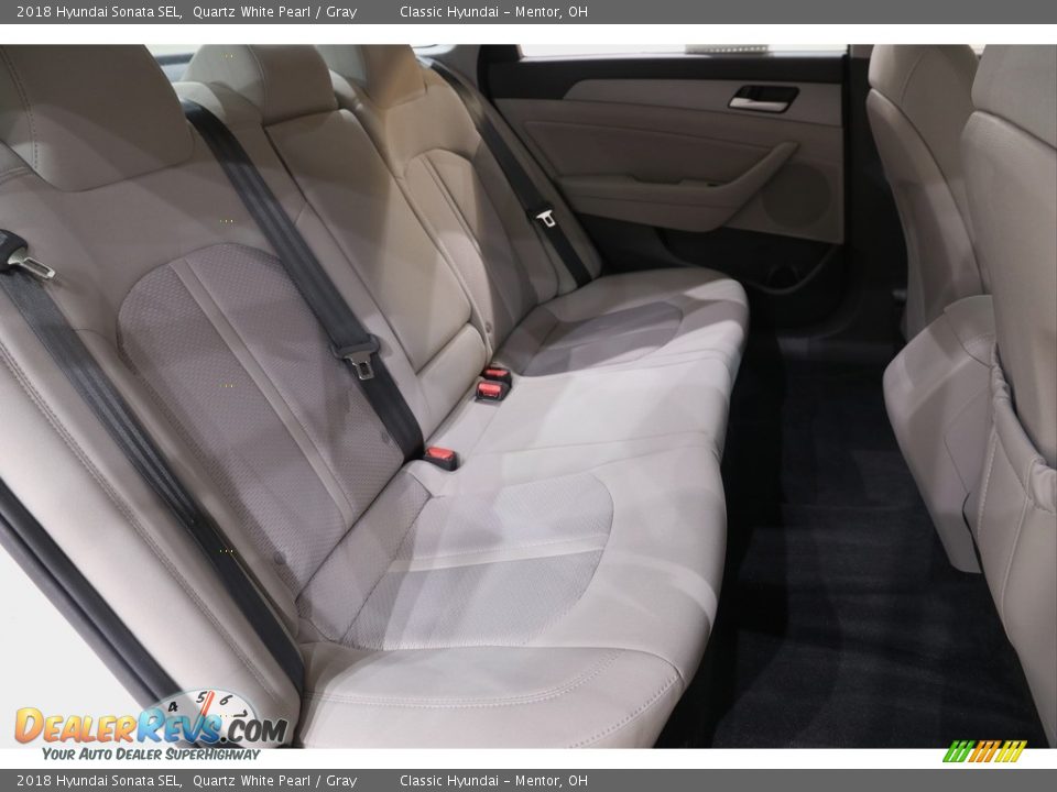 2018 Hyundai Sonata SEL Quartz White Pearl / Gray Photo #16