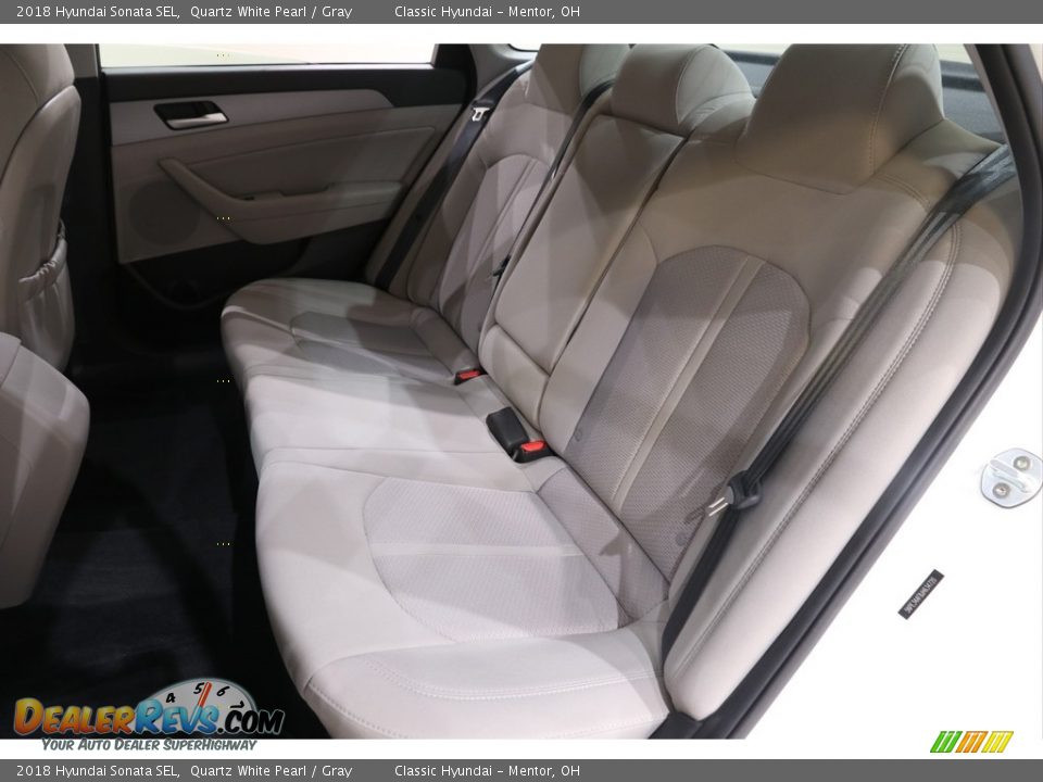 2018 Hyundai Sonata SEL Quartz White Pearl / Gray Photo #17
