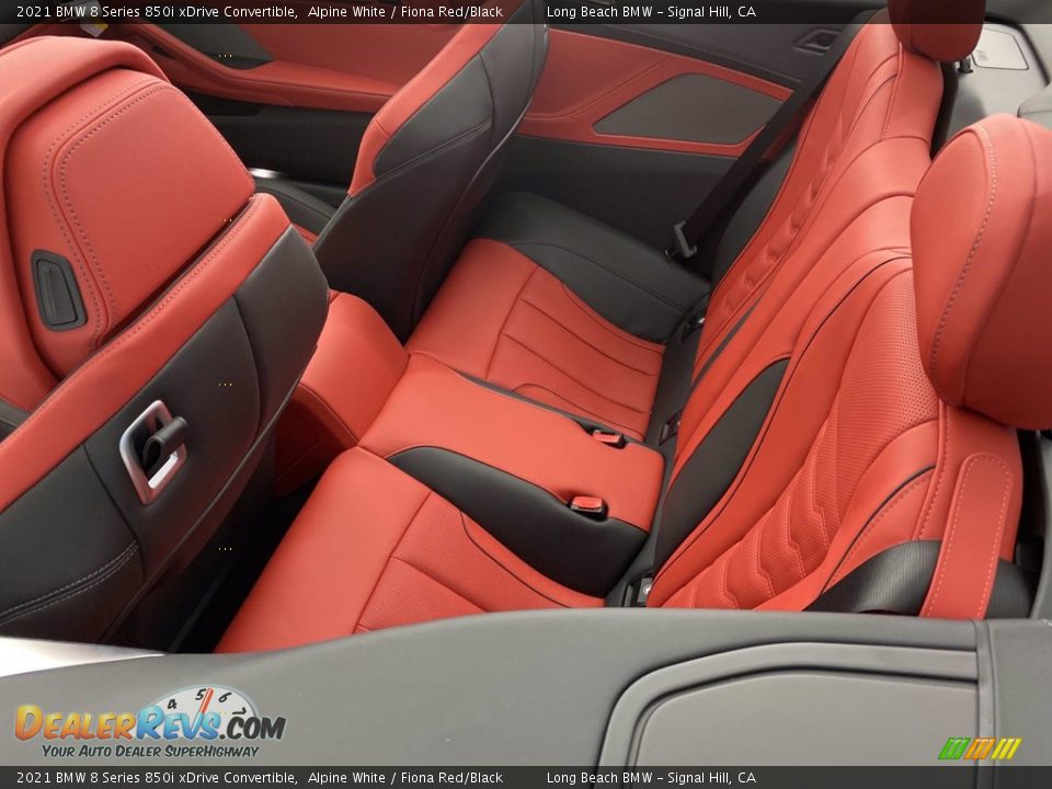 Rear Seat of 2021 BMW 8 Series 850i xDrive Convertible Photo #22