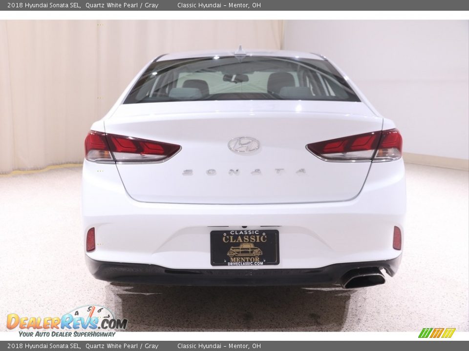 2018 Hyundai Sonata SEL Quartz White Pearl / Gray Photo #18