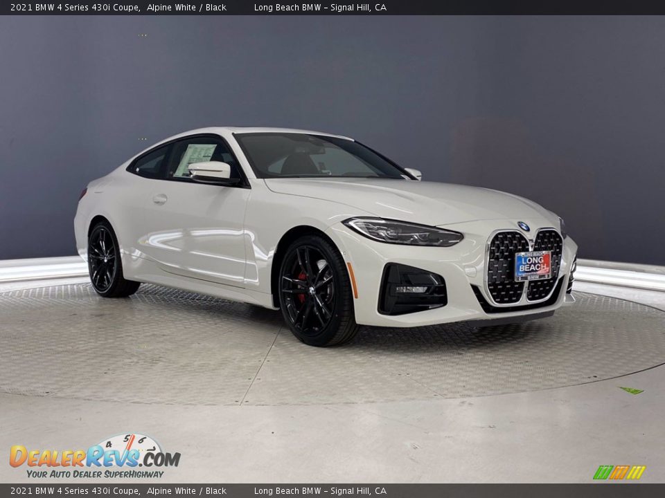 2021 BMW 4 Series 430i Coupe Alpine White / Black Photo #1