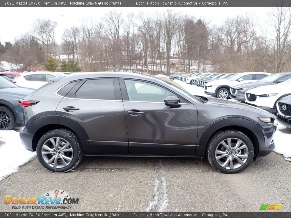 2021 Mazda CX-30 Premium AWD Machine Gray Metallic / White Photo #1