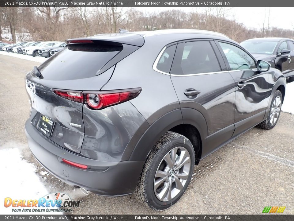 2021 Mazda CX-30 Premium AWD Machine Gray Metallic / White Photo #2