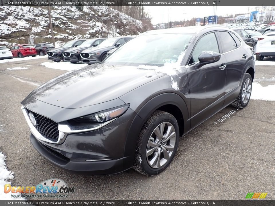 2021 Mazda CX-30 Premium AWD Machine Gray Metallic / White Photo #5