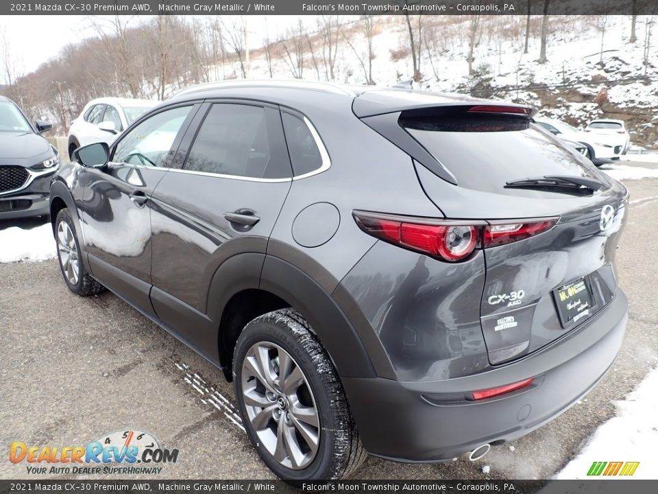 2021 Mazda CX-30 Premium AWD Machine Gray Metallic / White Photo #6