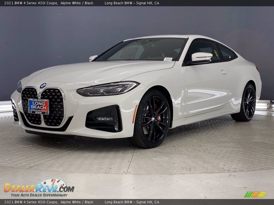 2021 BMW 4 Series 430i Coupe Alpine White / Black Photo #6