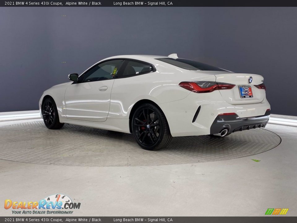 2021 BMW 4 Series 430i Coupe Alpine White / Black Photo #8