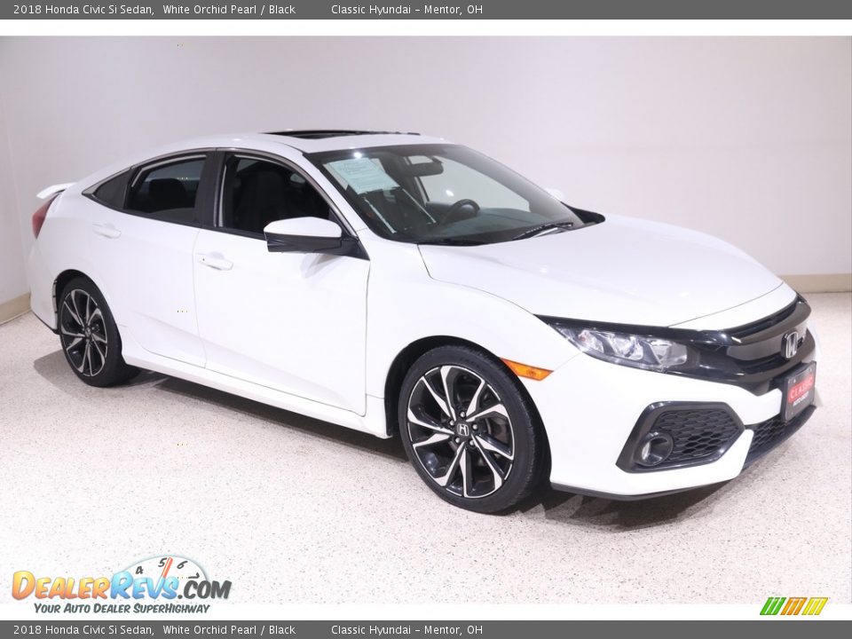 2018 Honda Civic Si Sedan White Orchid Pearl / Black Photo #1