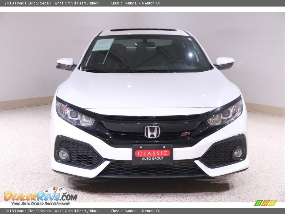 2018 Honda Civic Si Sedan White Orchid Pearl / Black Photo #2