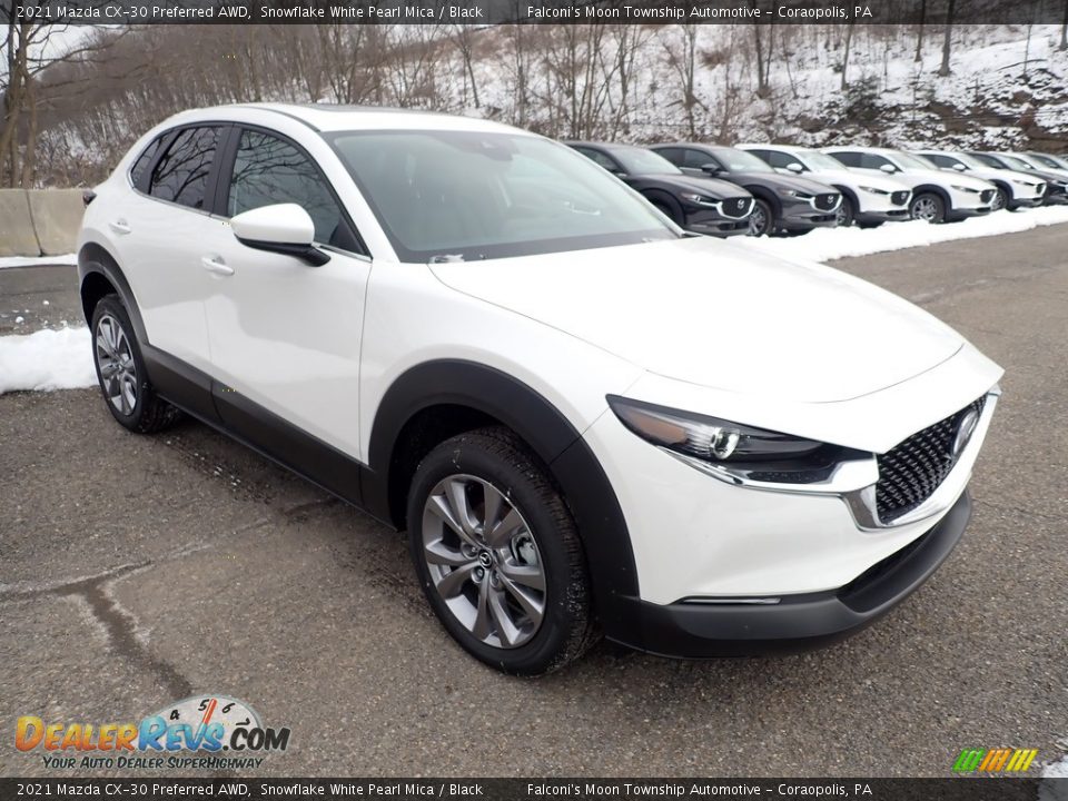 2021 Mazda CX-30 Preferred AWD Snowflake White Pearl Mica / Black Photo #3