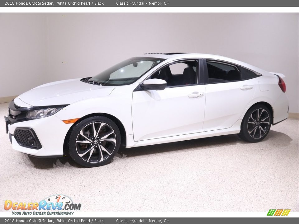 2018 Honda Civic Si Sedan White Orchid Pearl / Black Photo #3