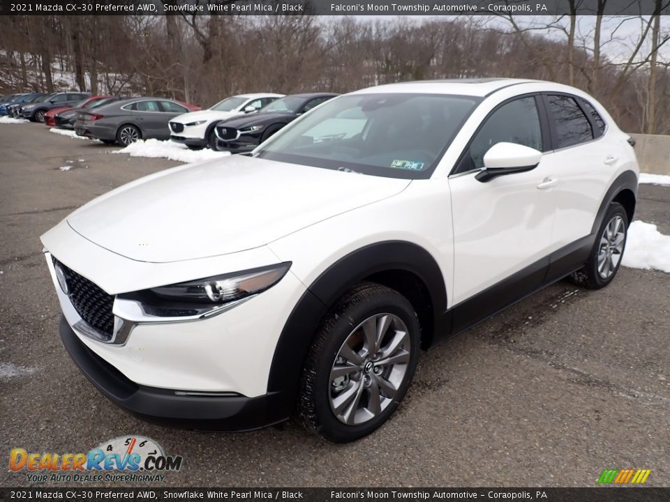 2021 Mazda CX-30 Preferred AWD Snowflake White Pearl Mica / Black Photo #5