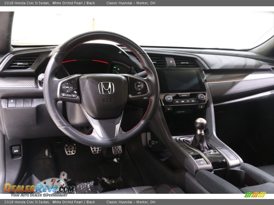2018 Honda Civic Si Sedan White Orchid Pearl / Black Photo #6