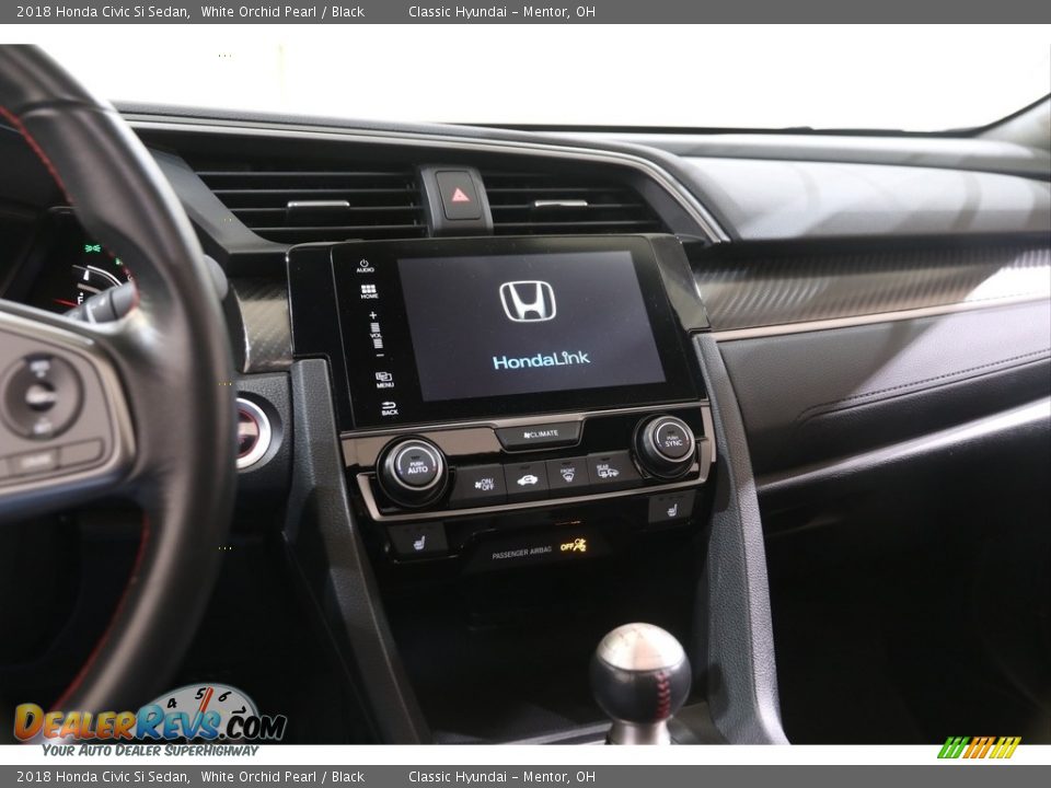 2018 Honda Civic Si Sedan White Orchid Pearl / Black Photo #9
