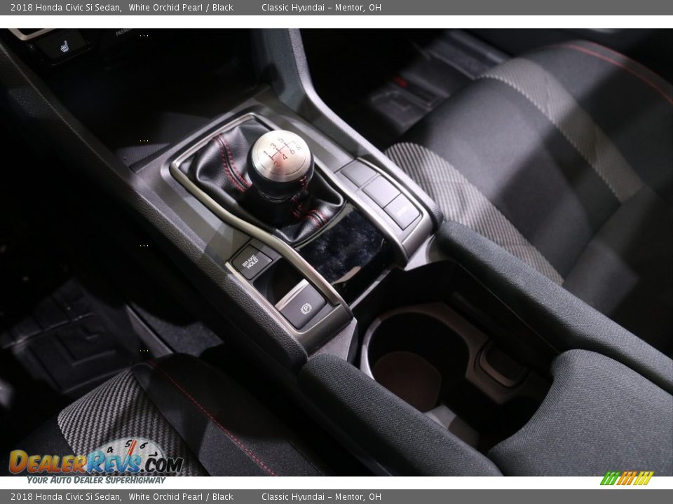 2018 Honda Civic Si Sedan White Orchid Pearl / Black Photo #14