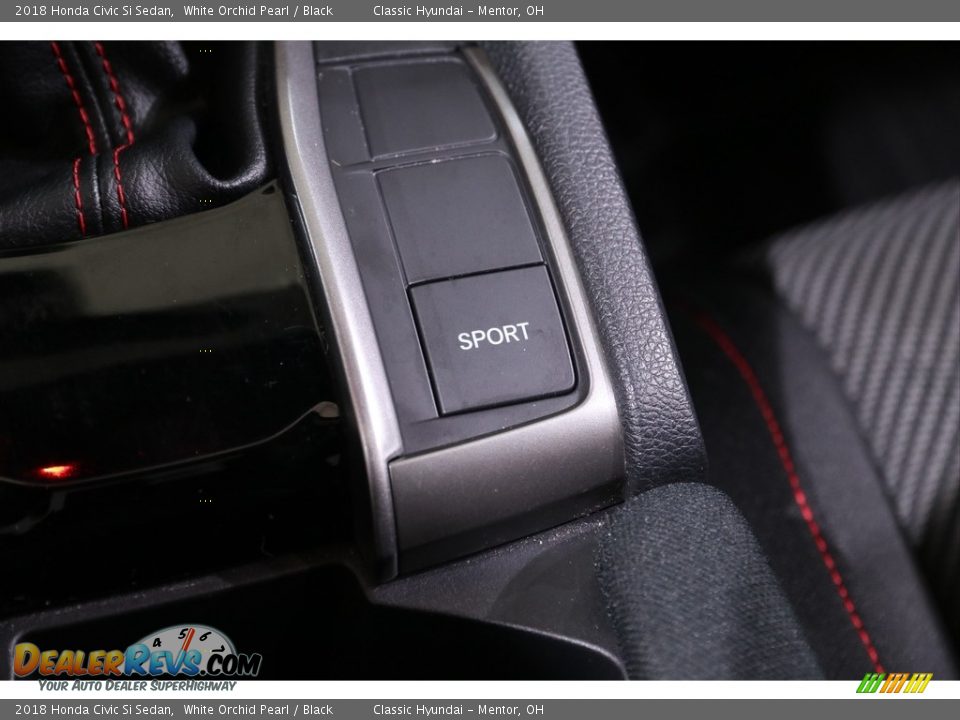 2018 Honda Civic Si Sedan White Orchid Pearl / Black Photo #15