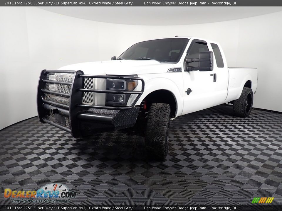 2011 Ford F250 Super Duty XLT SuperCab 4x4 Oxford White / Steel Gray Photo #7