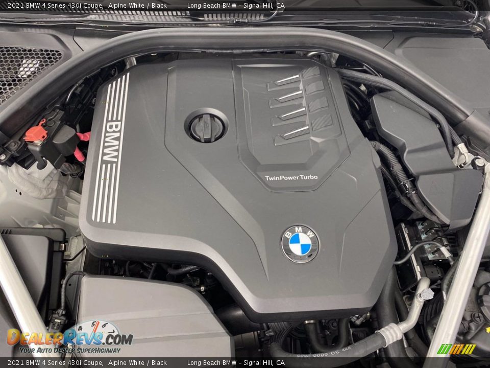 2021 BMW 4 Series 430i Coupe Alpine White / Black Photo #26