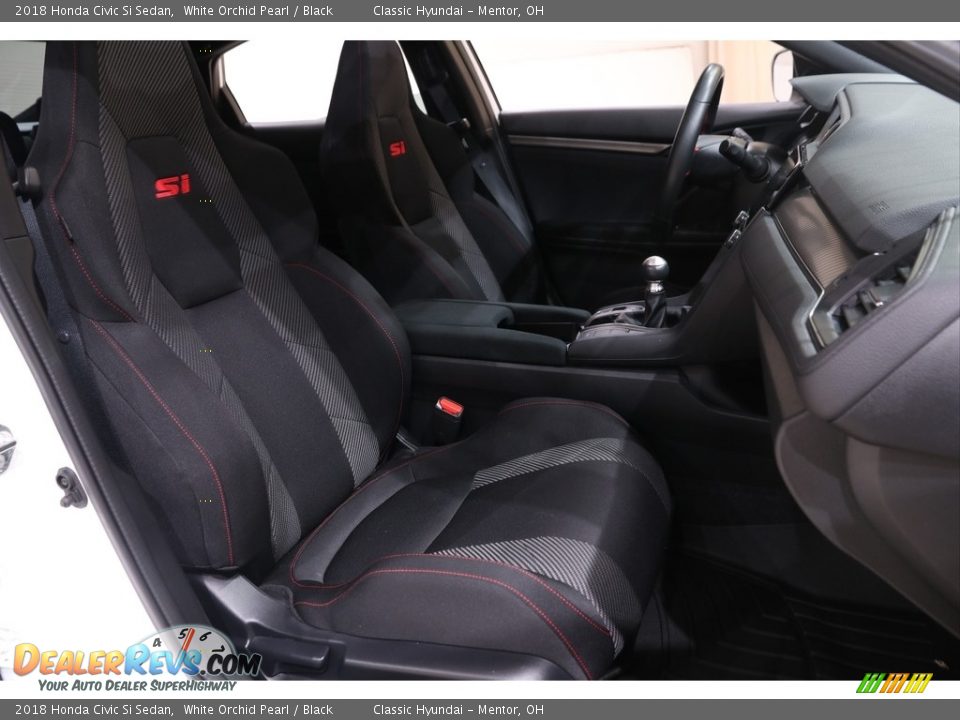 2018 Honda Civic Si Sedan White Orchid Pearl / Black Photo #16