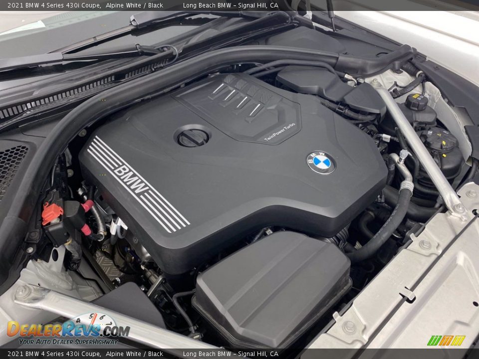 2021 BMW 4 Series 430i Coupe Alpine White / Black Photo #27