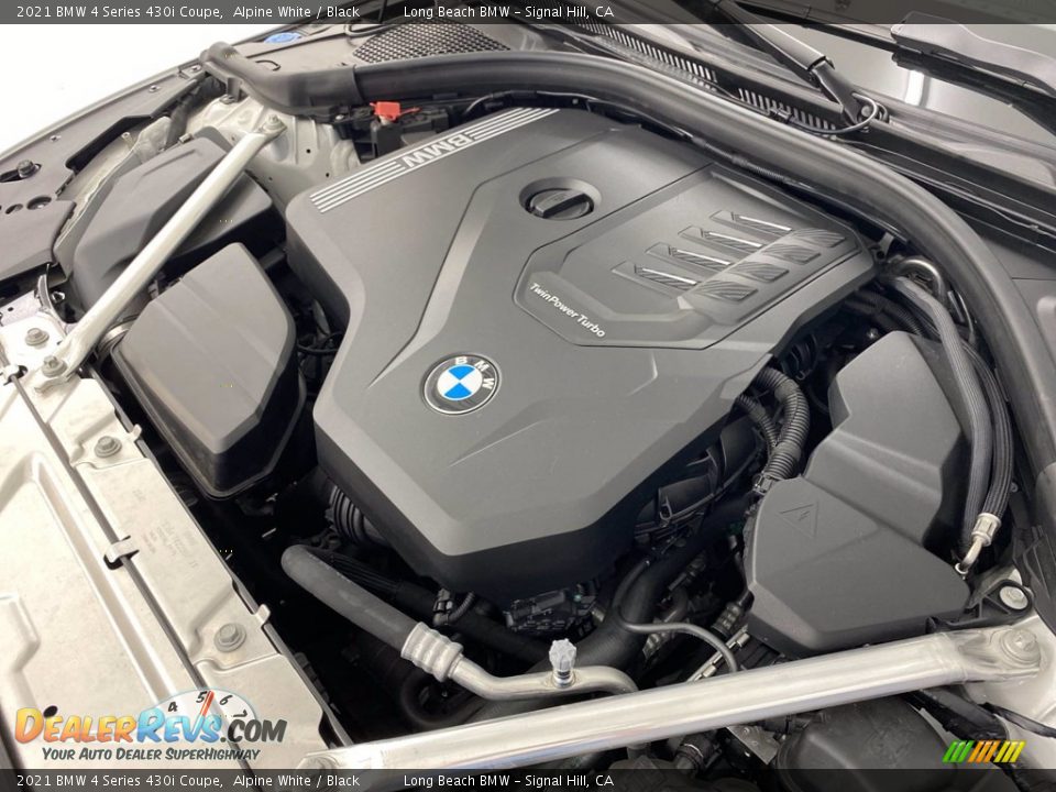 2021 BMW 4 Series 430i Coupe Alpine White / Black Photo #28