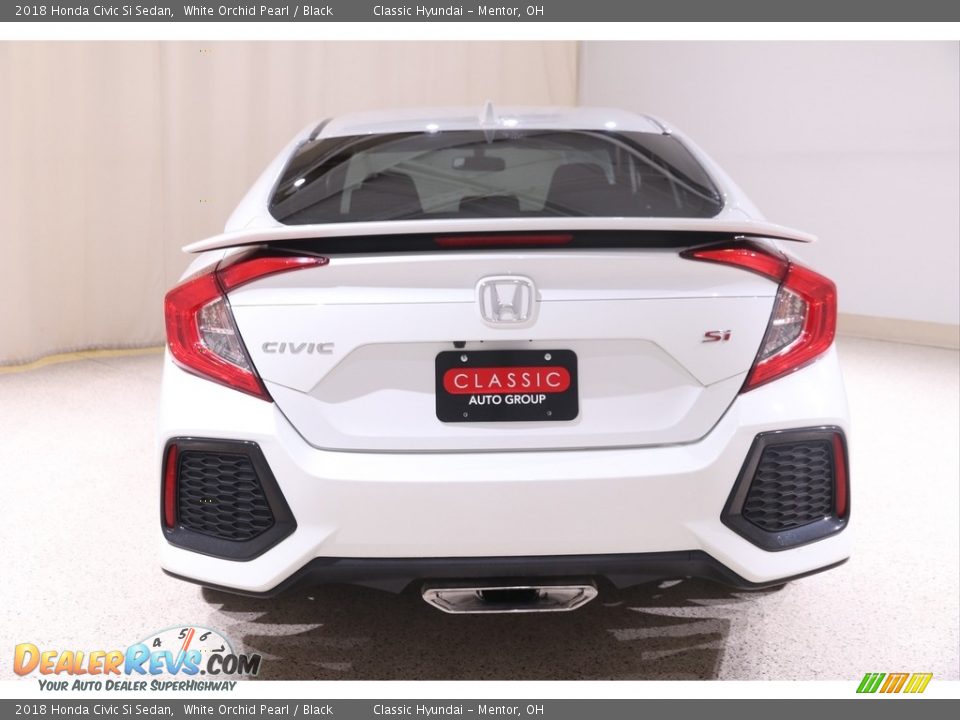 2018 Honda Civic Si Sedan White Orchid Pearl / Black Photo #19