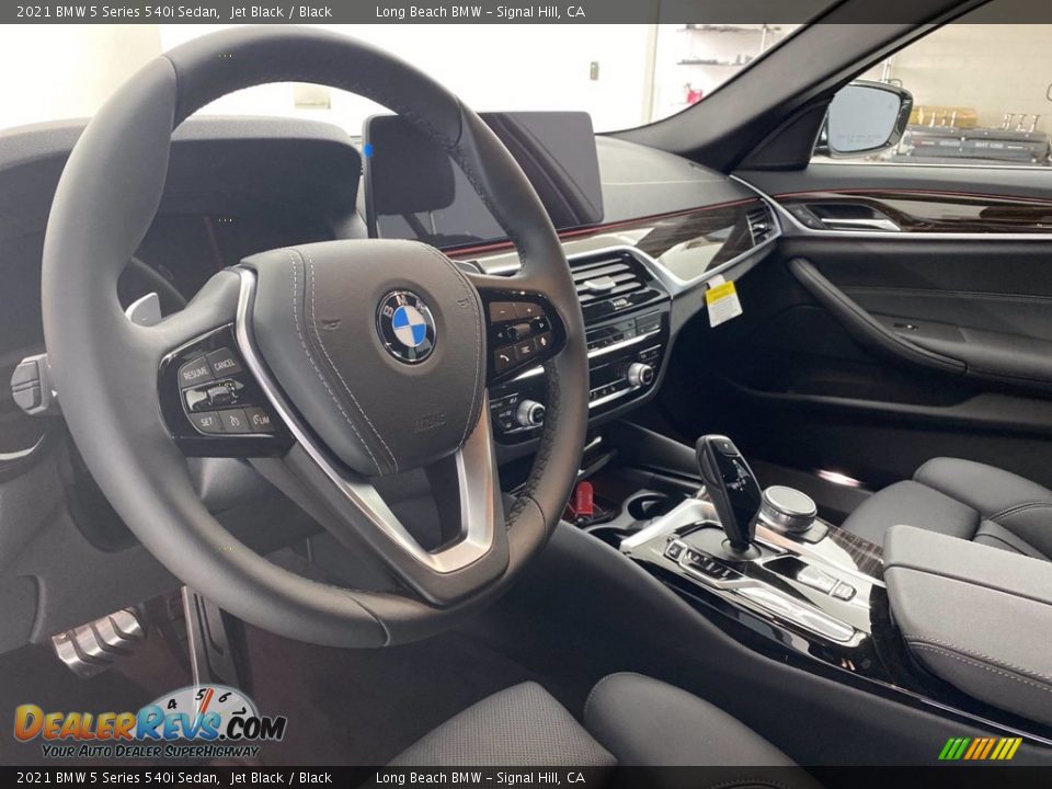 2021 BMW 5 Series 540i Sedan Jet Black / Black Photo #3