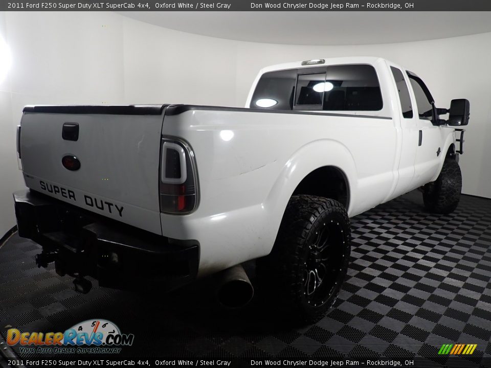2011 Ford F250 Super Duty XLT SuperCab 4x4 Oxford White / Steel Gray Photo #14