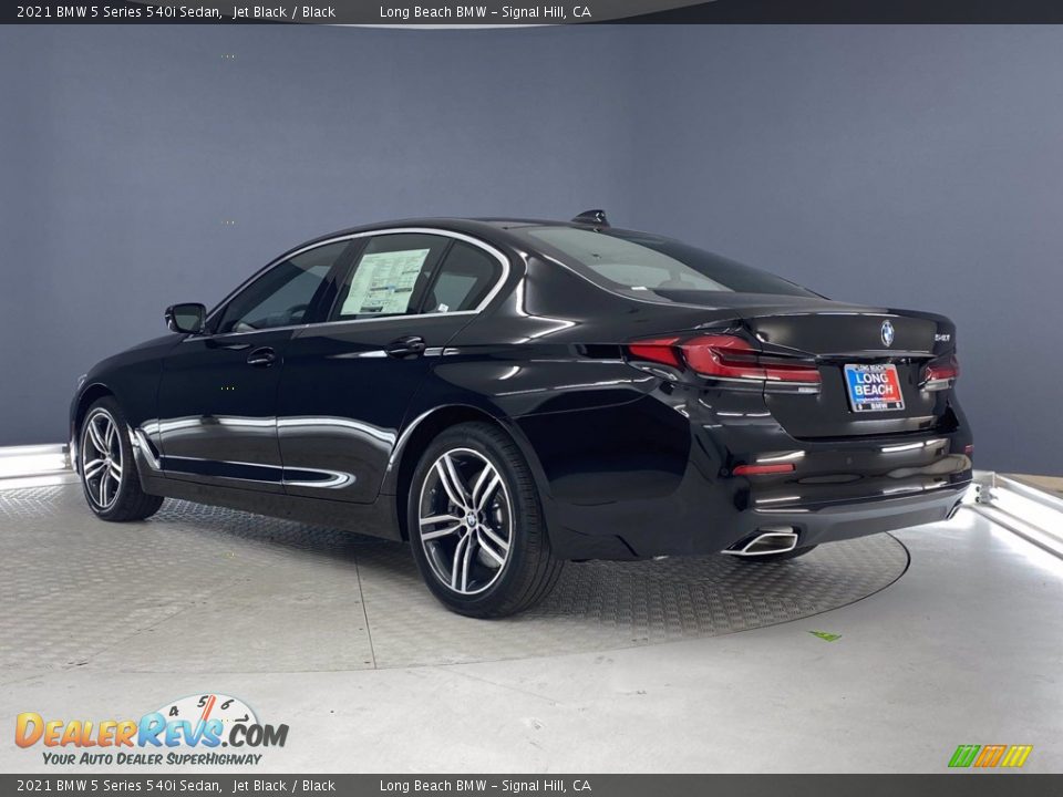 2021 BMW 5 Series 540i Sedan Jet Black / Black Photo #8