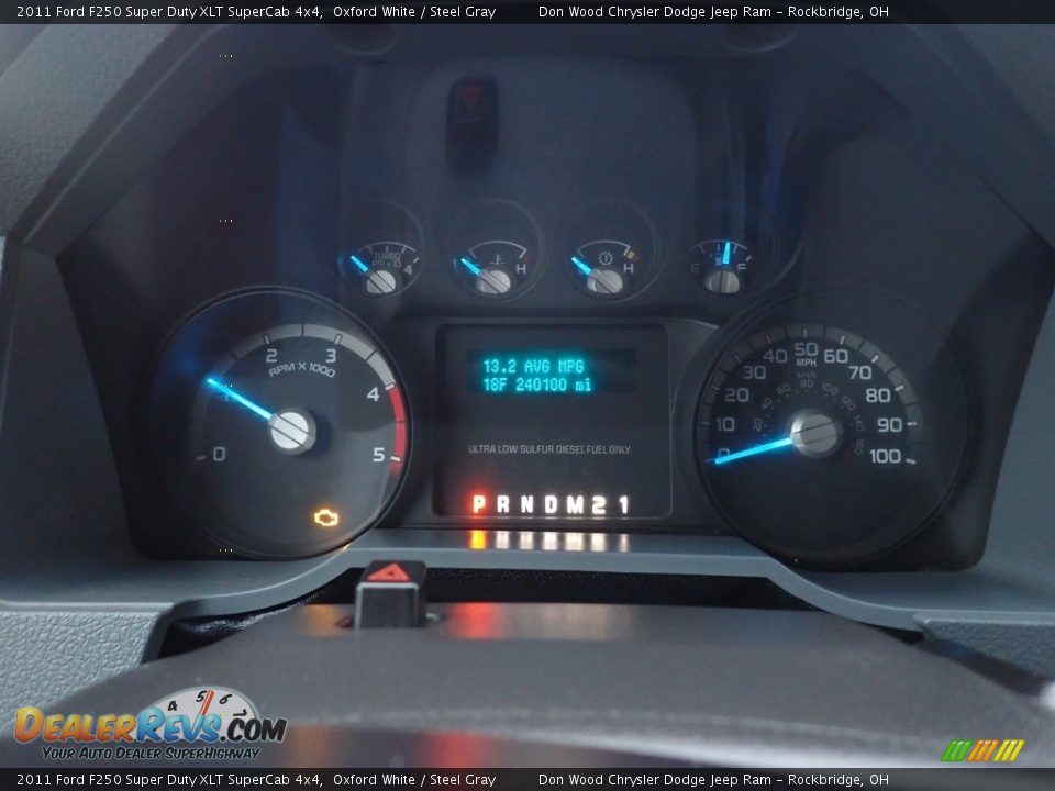 2011 Ford F250 Super Duty XLT SuperCab 4x4 Oxford White / Steel Gray Photo #20