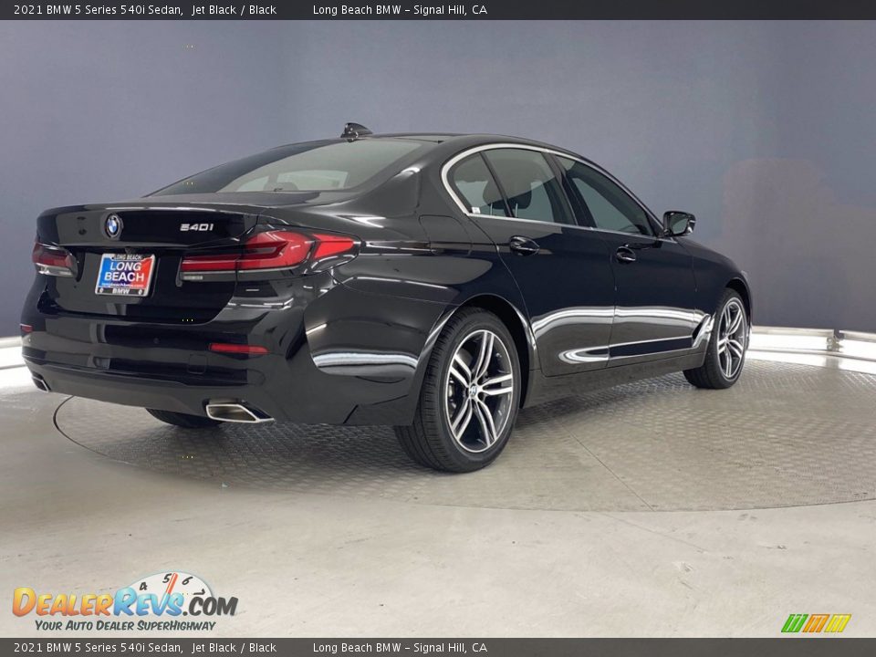 2021 BMW 5 Series 540i Sedan Jet Black / Black Photo #10