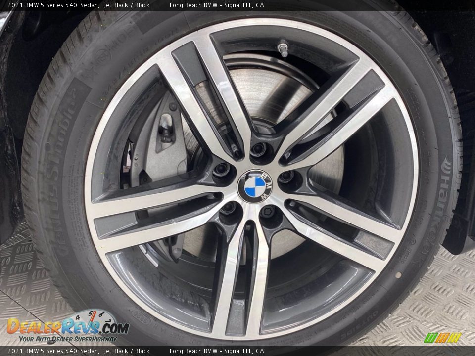 2021 BMW 5 Series 540i Sedan Jet Black / Black Photo #12